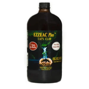 A bottle of liquid with a picture of a person on it.