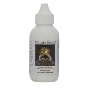 A bottle of liquid with a picture on it.