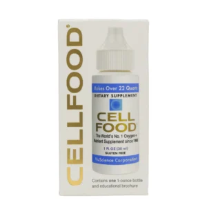 A box of cellfood is shown.