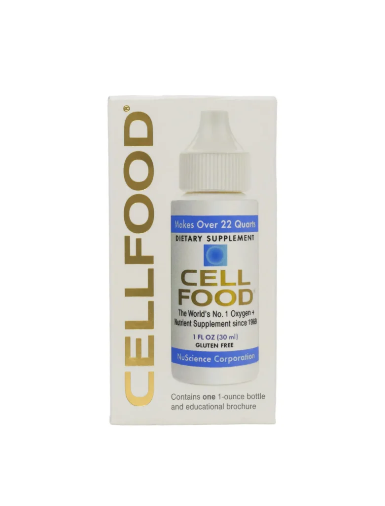 A box of cellfood is shown.