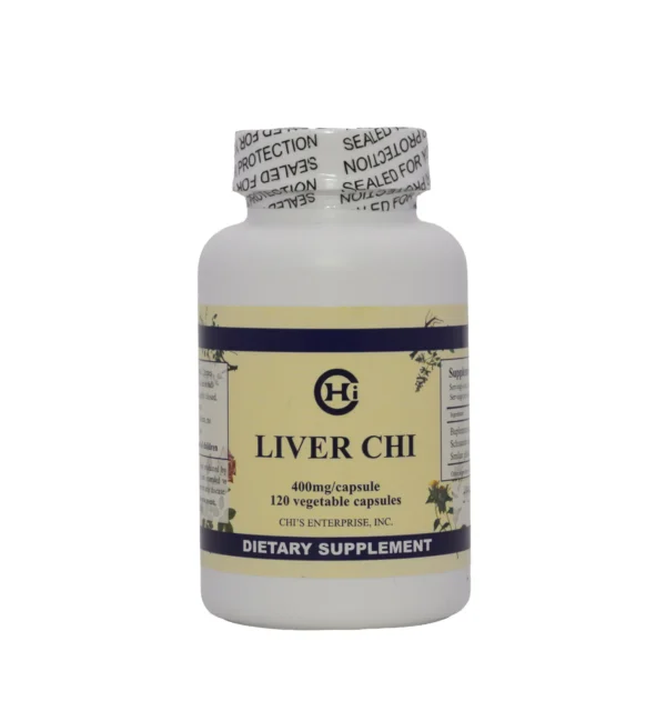 A bottle of liver chi is shown.