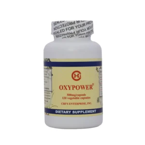 A bottle of oxypower is shown.