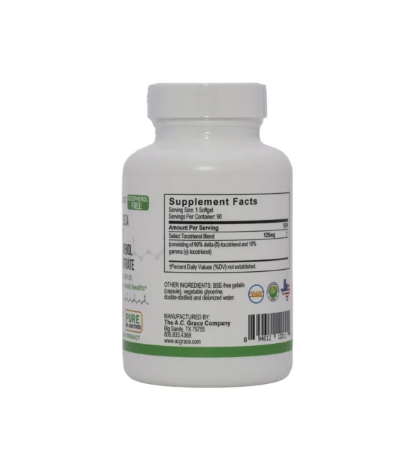 A bottle of supplement pills is shown.