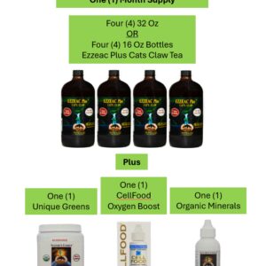Herbal supplement bottles and containers display.